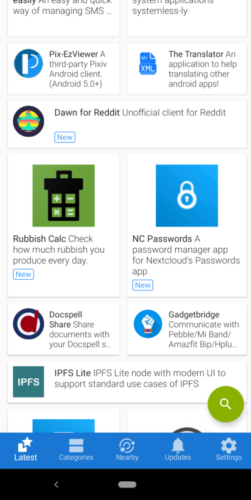 F-Droid Screenshot